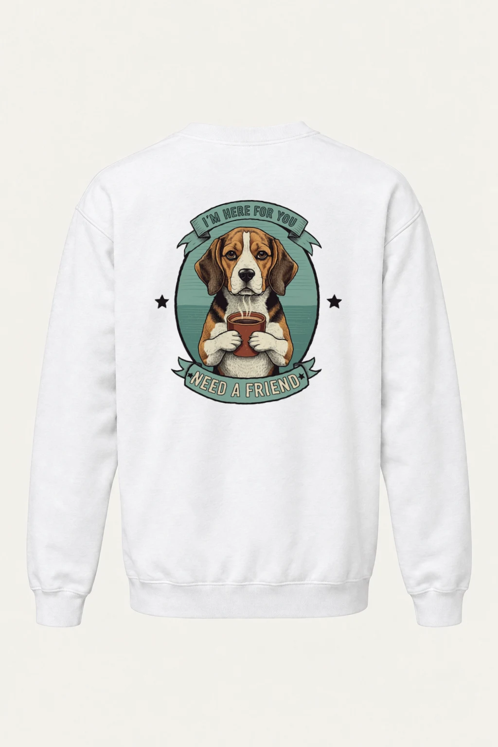 "Here For You" Heavy Blend Unisex Crewneck Sweatshirt | Gildan 18000