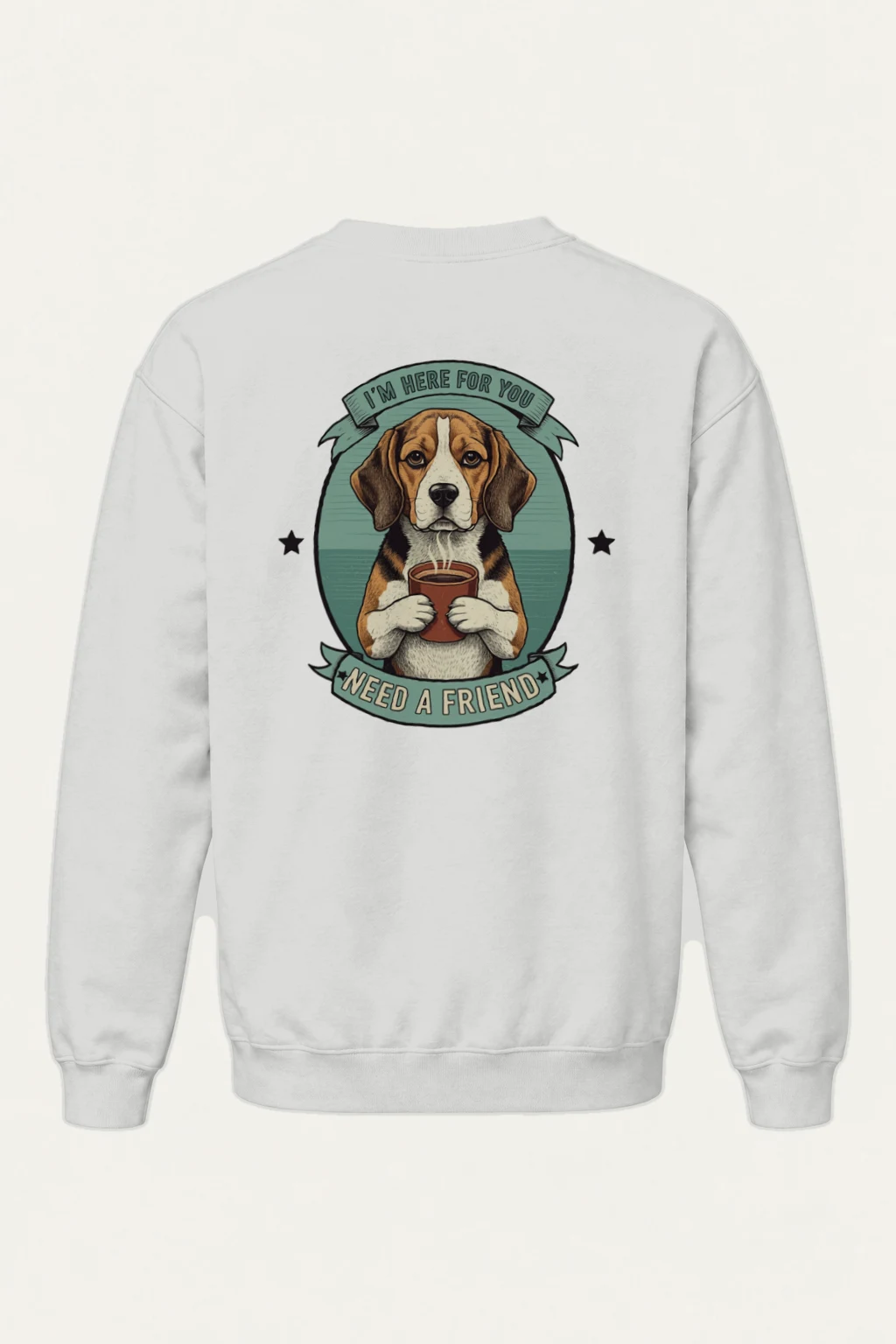 "Here For You" Heavy Blend Unisex Crewneck Sweatshirt | Gildan 18000