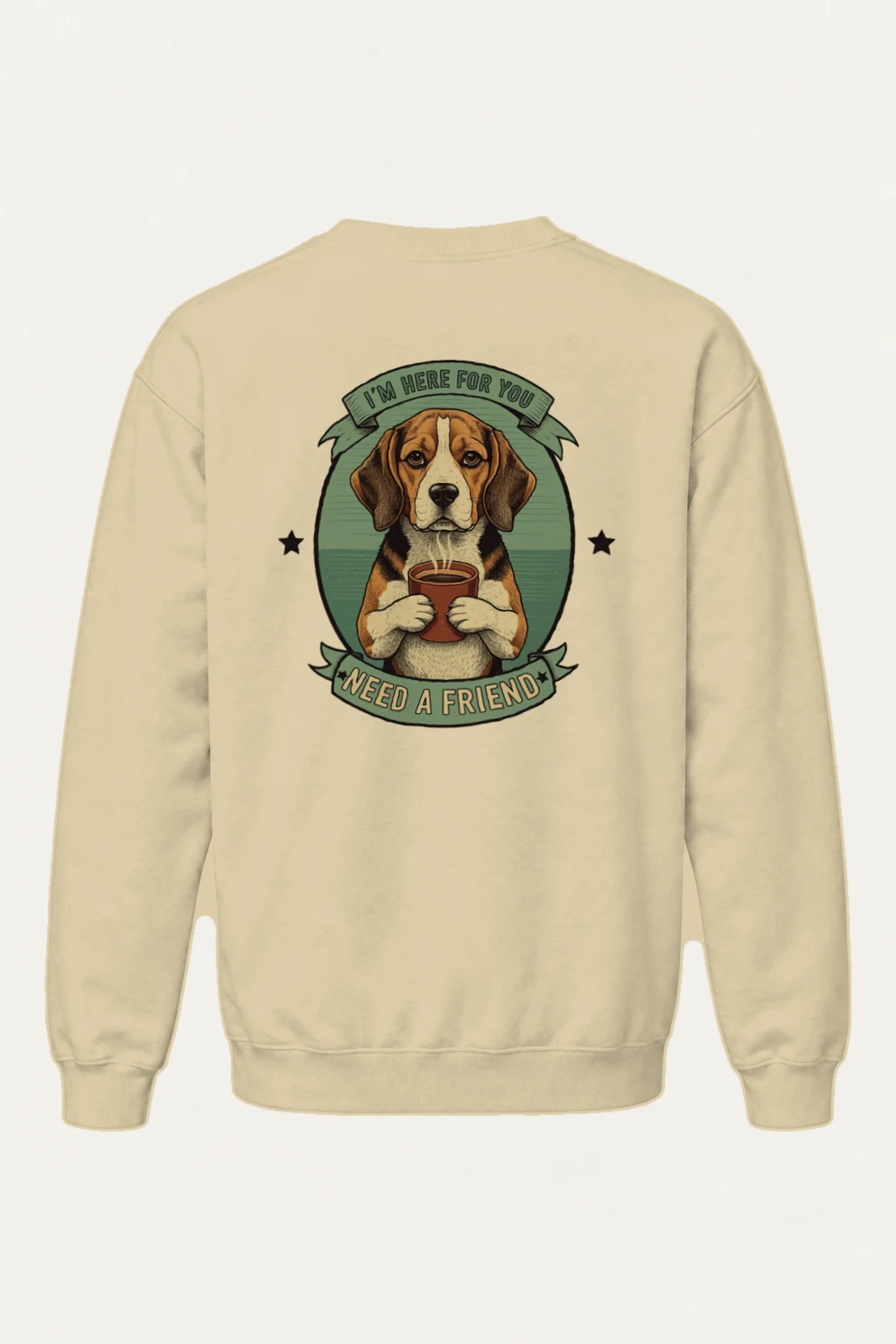 "Here For You" Heavy Blend Unisex Crewneck Sweatshirt | Gildan 18000
