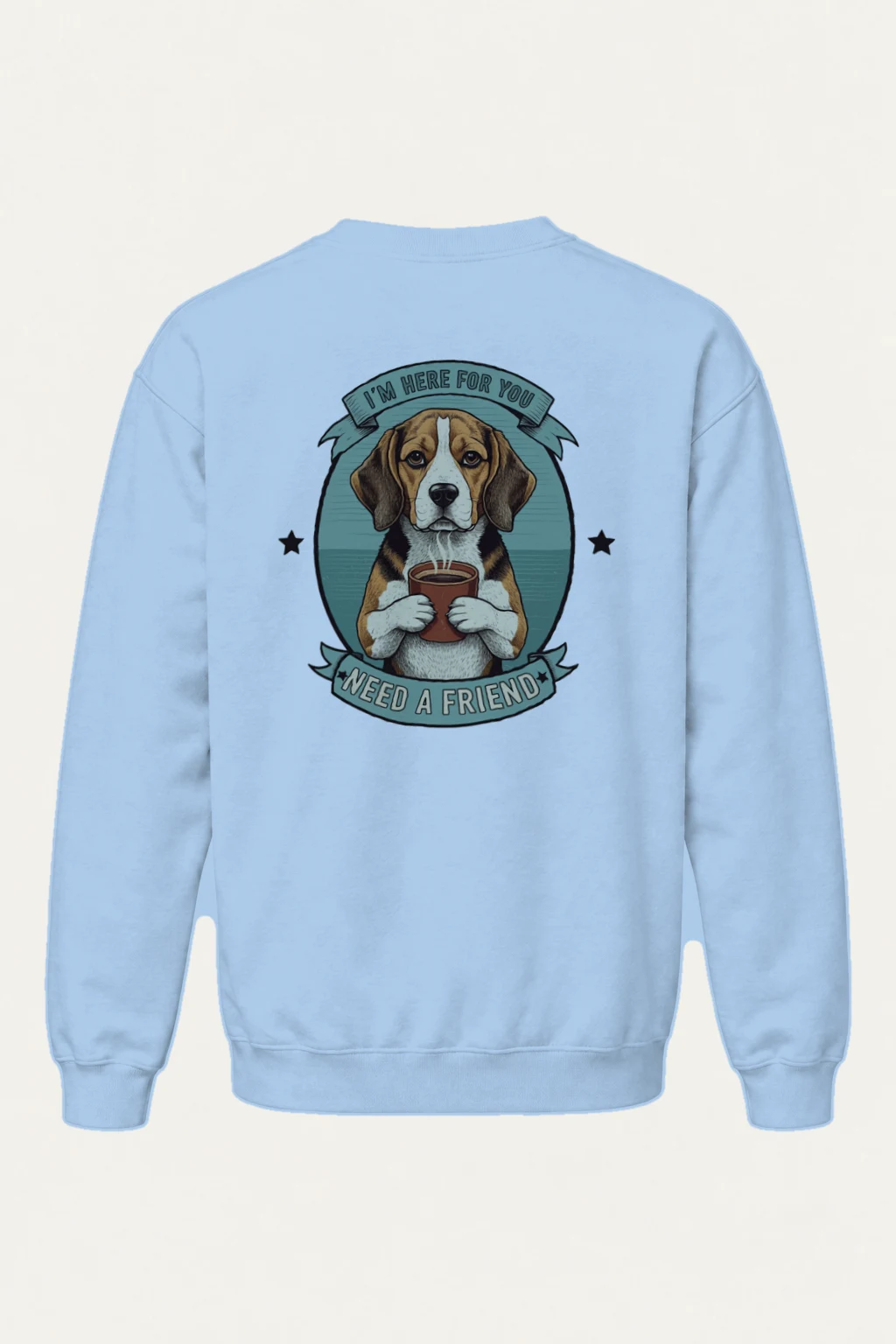 "Here For You" Heavy Blend Unisex Crewneck Sweatshirt | Gildan 18000