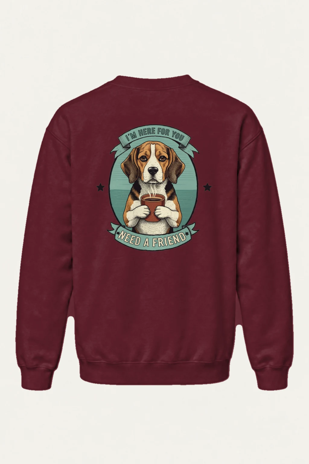 "Here For You" Heavy Blend Unisex Crewneck Sweatshirt | Gildan 18000