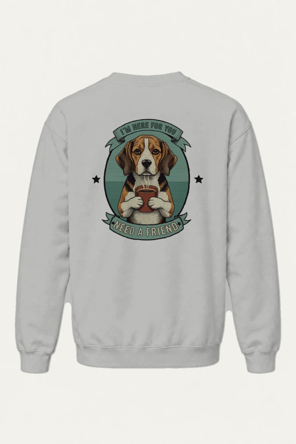 "Here For You" Heavy Blend Unisex Crewneck Sweatshirt | Gildan 18000
