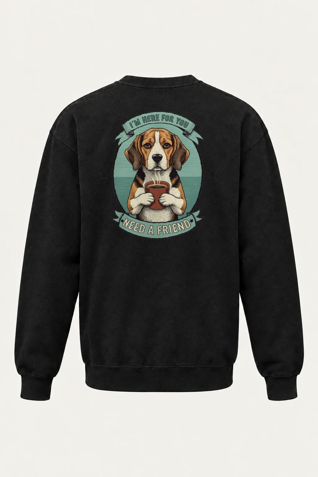 "Here For You" Heavy Blend Unisex Crewneck Sweatshirt | Gildan 18000