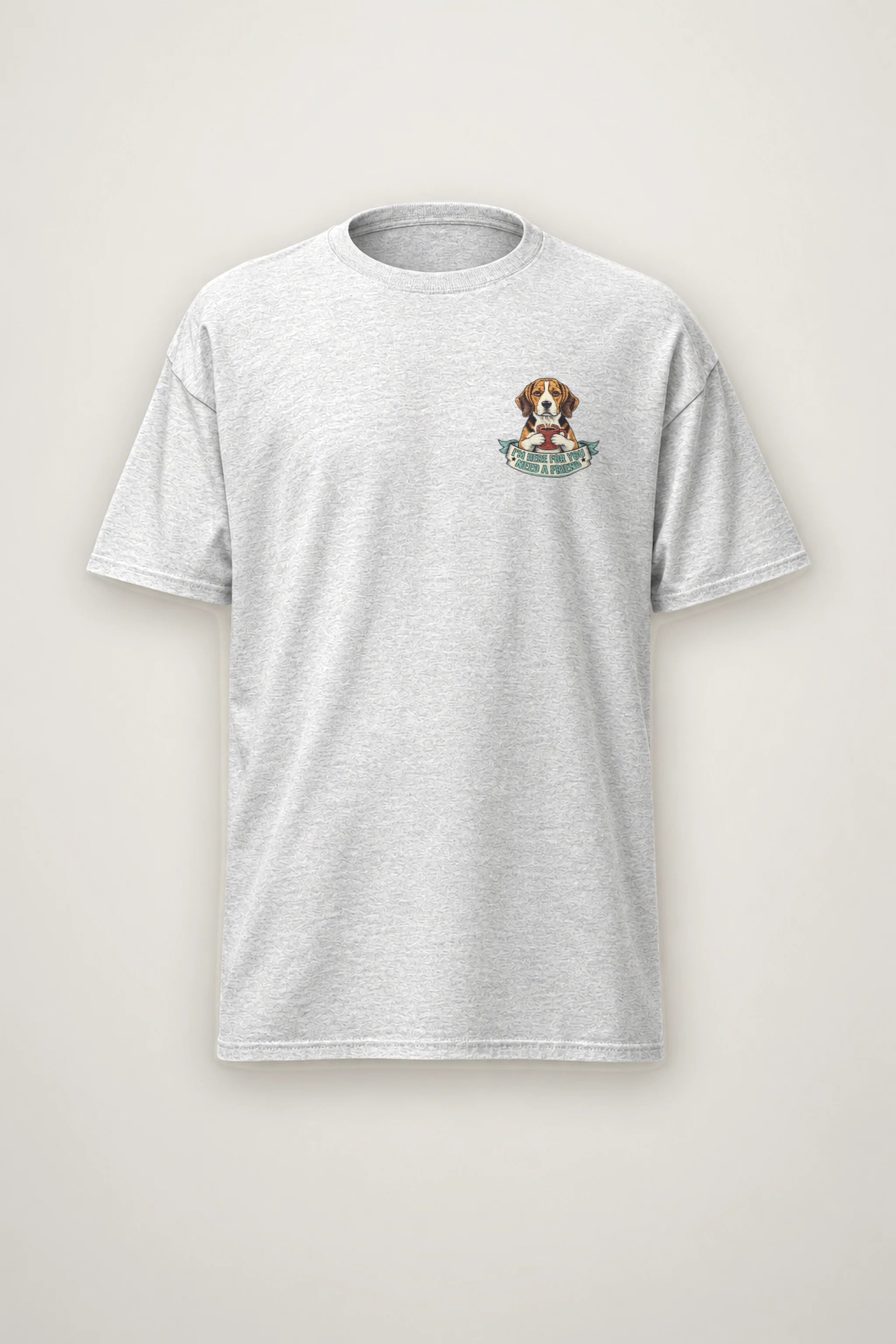 "Here For You" Heavyweight Unisex Crewneck T-shirt