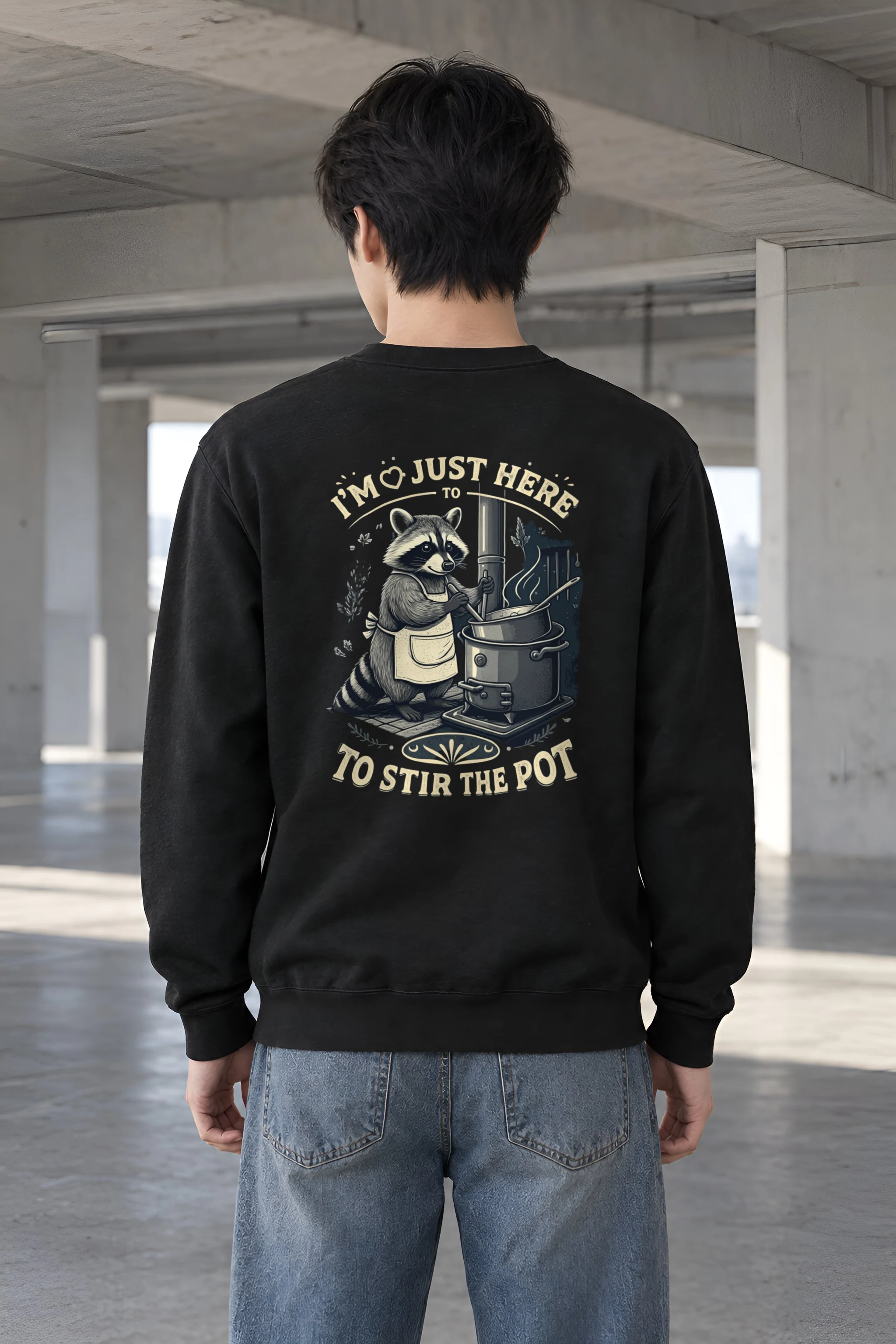 "Here To Stir The Pot" Heavy Blend Unisex Crewneck Sweatshirt