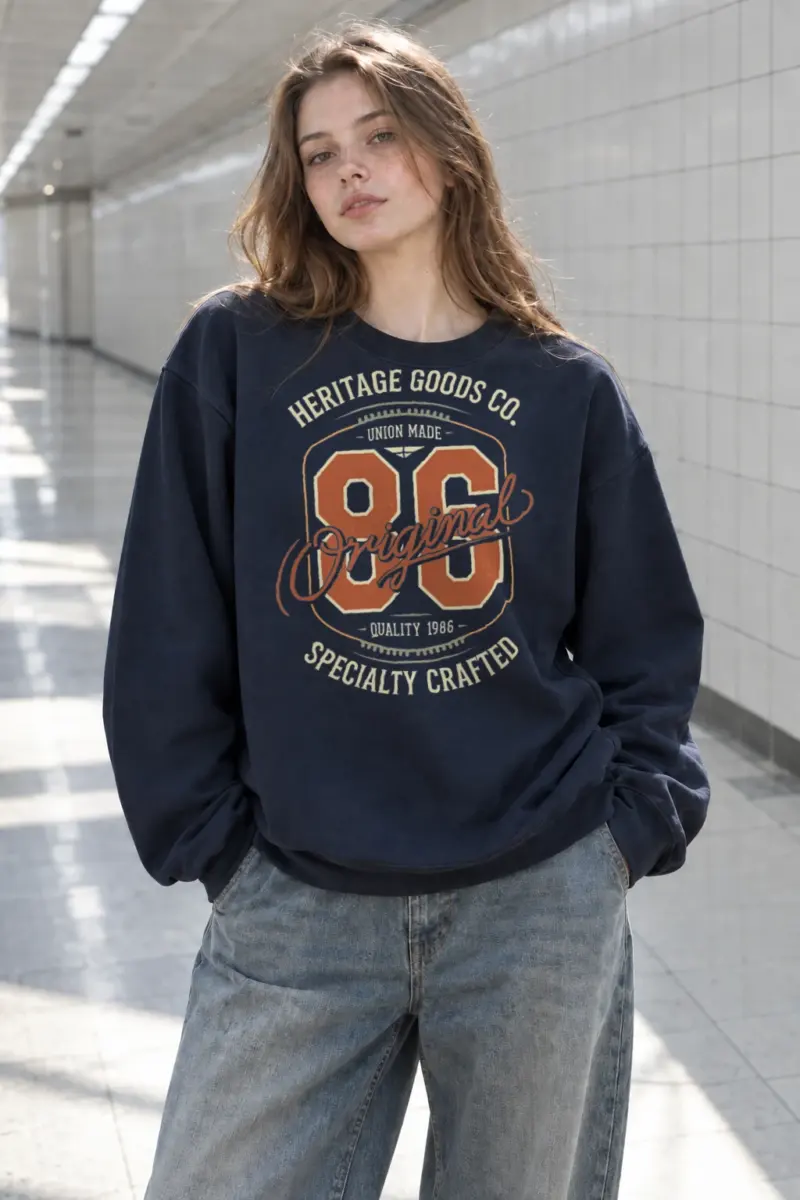 “Heritage 86 Original” Heavy Blend Unisex Crewneck Sweatshirt | Gildan 18000