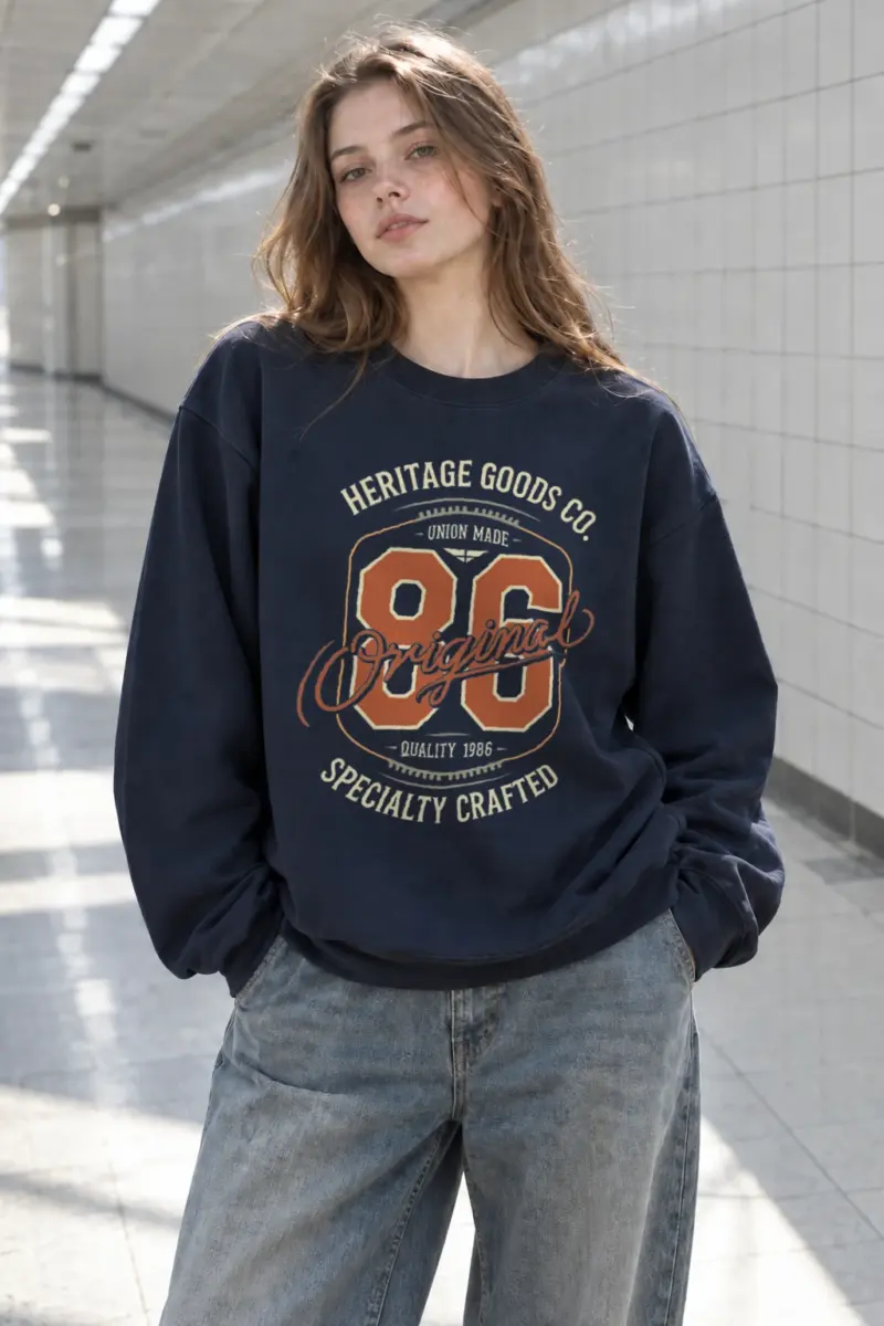 "Heritage 86 Original" Heavy Blend Unisex Crewneck Sweatshirt | Gildan 18000