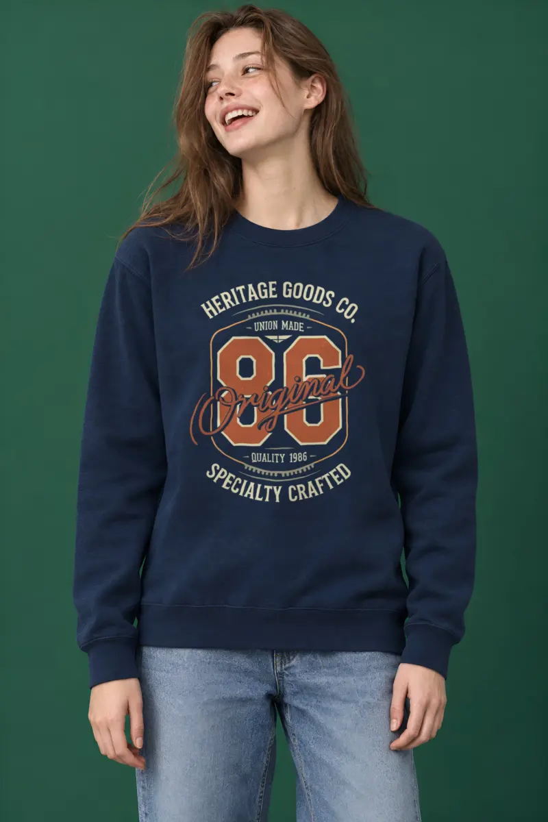 "Heritage 86 Original" Heavy Blend Unisex Crewneck Sweatshirt