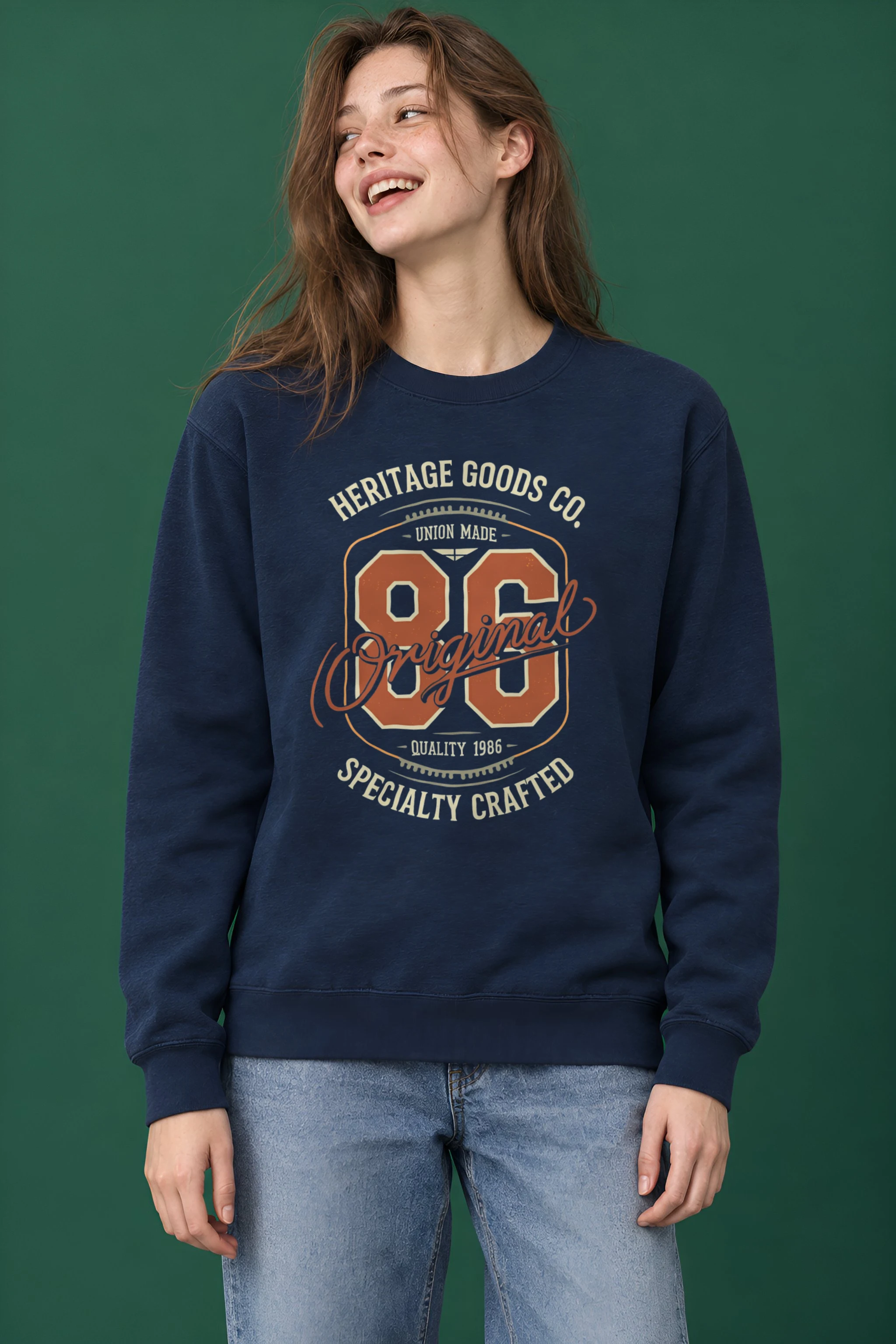 "Heritage 86 Original" Heavy Blend Unisex Crewneck Sweatshirt