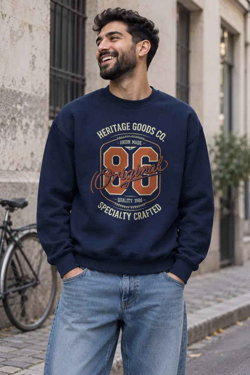 "Heritage 86 Original" Heavy Blend Unisex Crewneck Sweatshirt