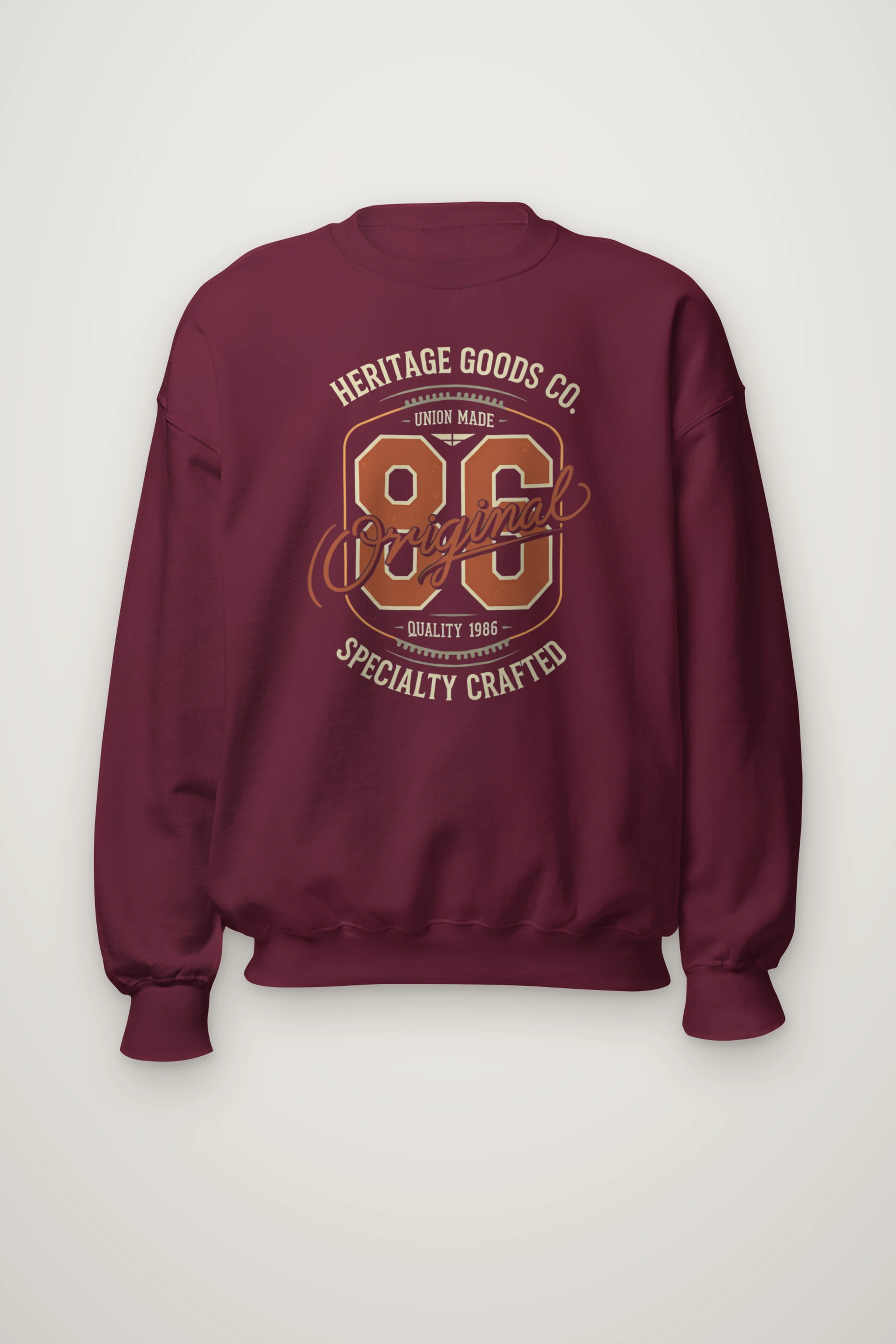 "Heritage 86 Original" Heavy Blend Unisex Crewneck Sweatshirt