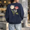 "Heritage Floral Stems" Heavy Blend Unisex Crewneck Sweatshirt | Gildan 18000