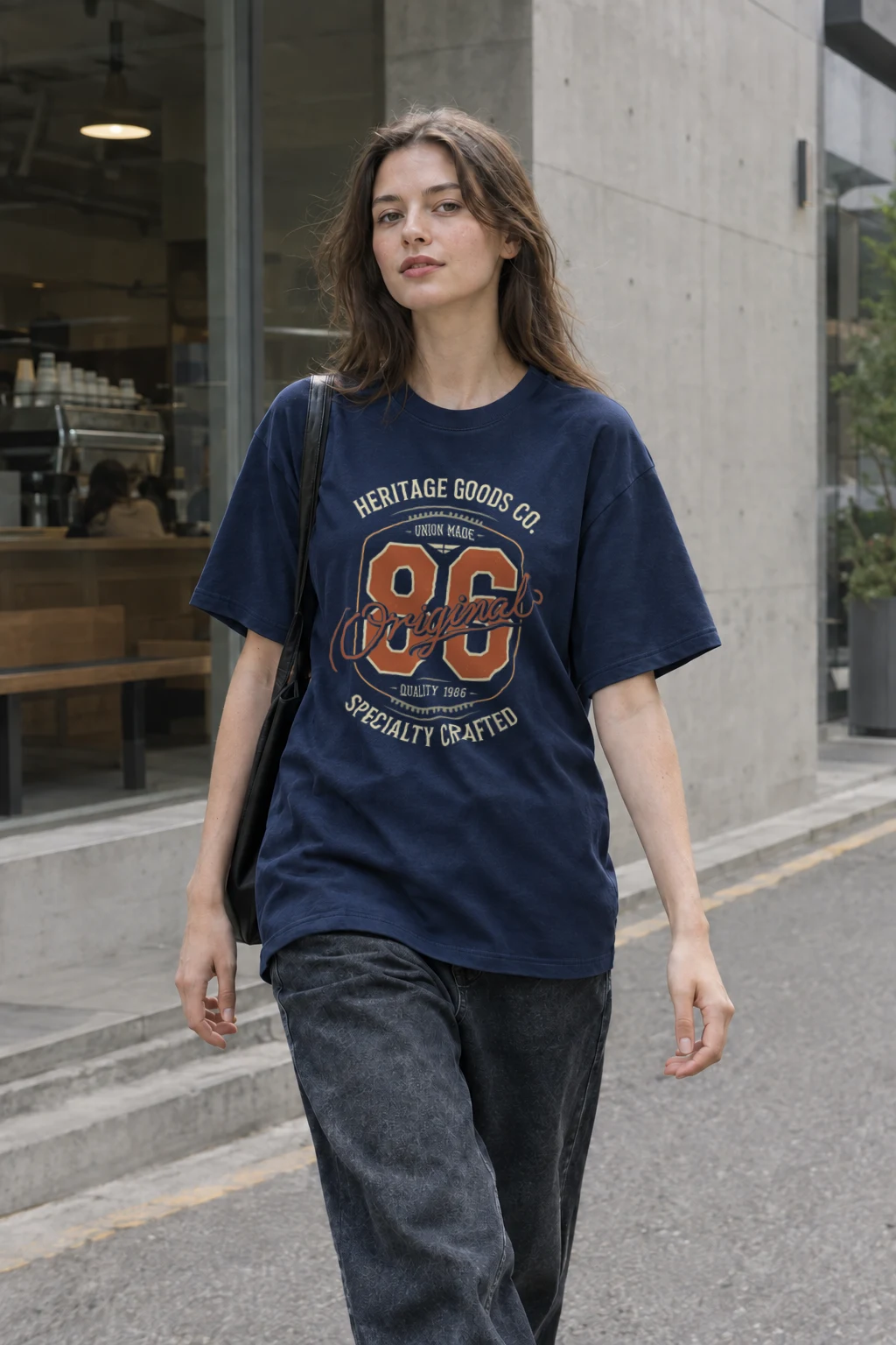 "Heritage Goods 86" Heavyweight Unisex Crewneck T-shirt | Gildan 5000