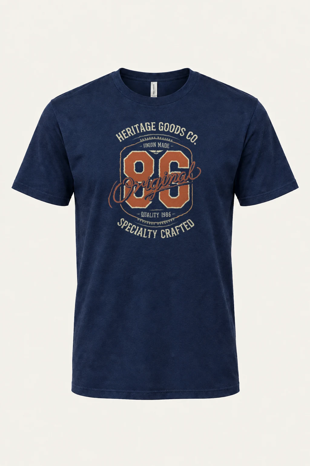 "Heritage Goods 86" Heavyweight Unisex Crewneck T-shirt | Gildan 5000