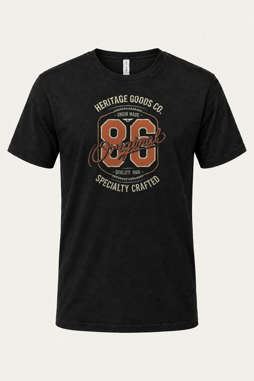 "Heritage Goods 86" Heavyweight Unisex Crewneck T-shirt | Gildan 5000