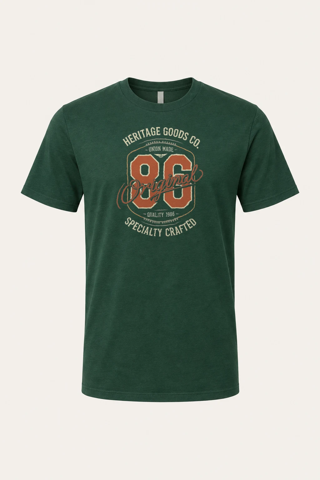 "Heritage Goods 86" Heavyweight Unisex Crewneck T-shirt | Gildan 5000