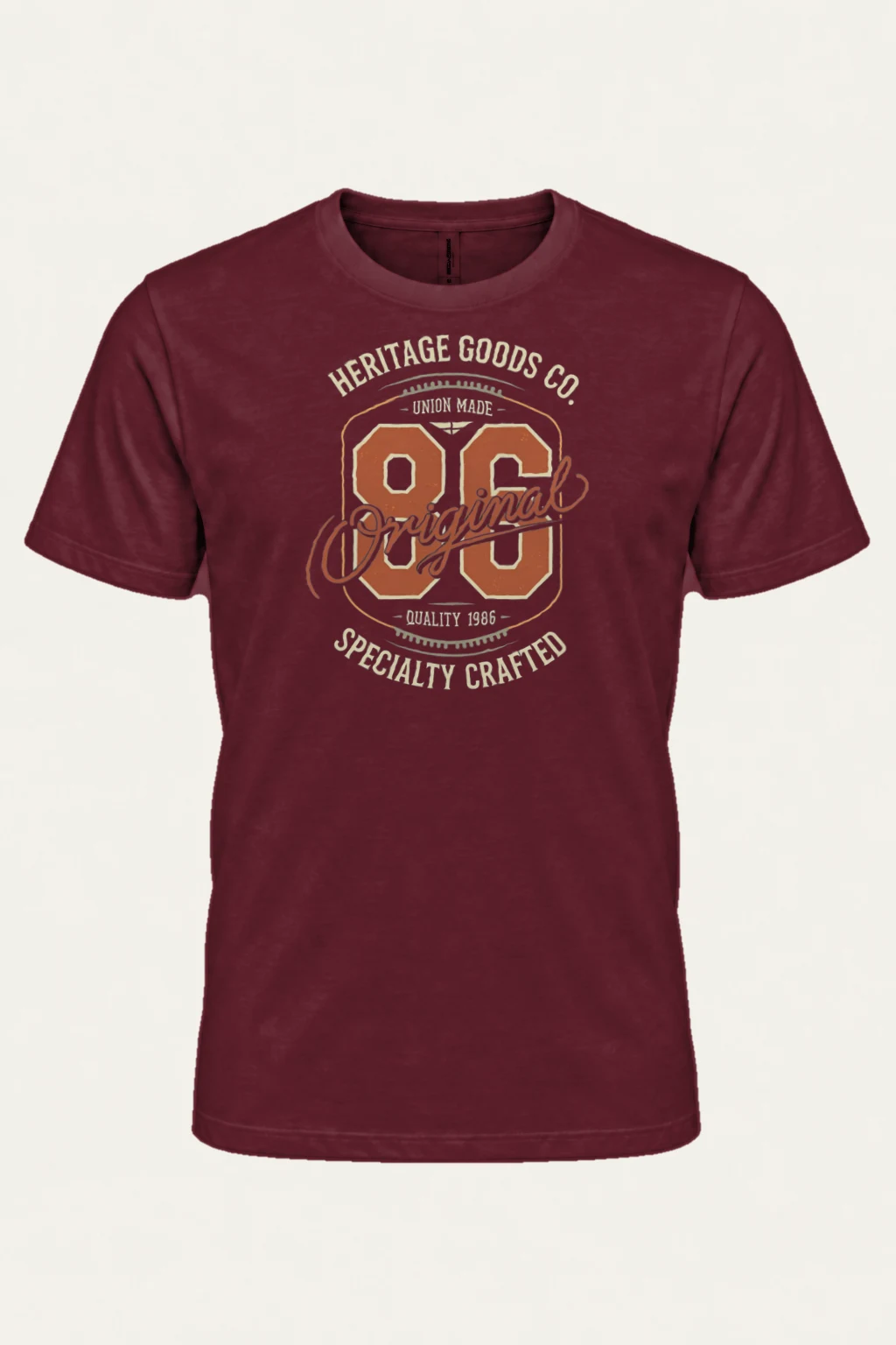 "Heritage Goods 86" Heavyweight Unisex Crewneck T-shirt | Gildan 5000