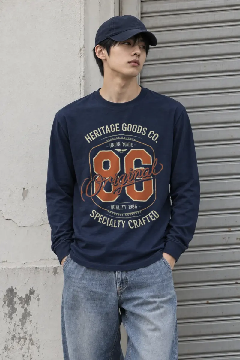 "Heritage Goods 86" Unisex Longsleeve T-shirt | Gildan 2400