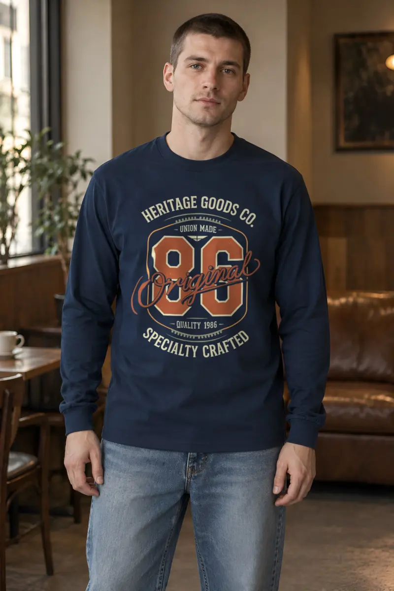 "Heritage Goods 86" Unisex Longsleeve T-shirt