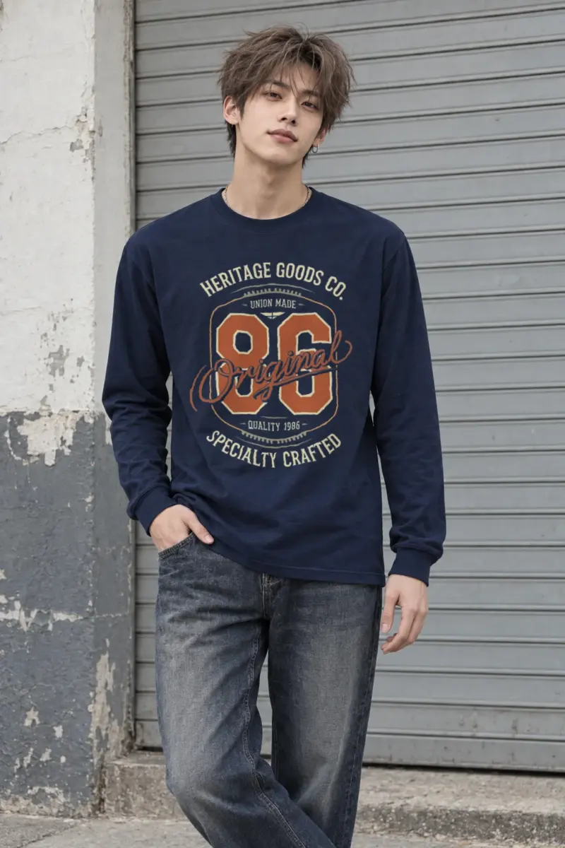 "Heritage Goods 86" Unisex Longsleeve T-shirt