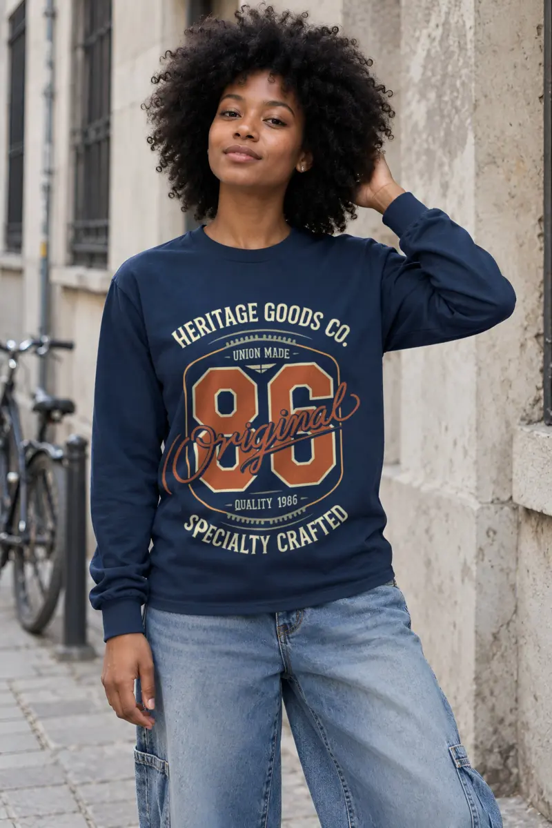 "Heritage Goods 86" Unisex Longsleeve T-shirt