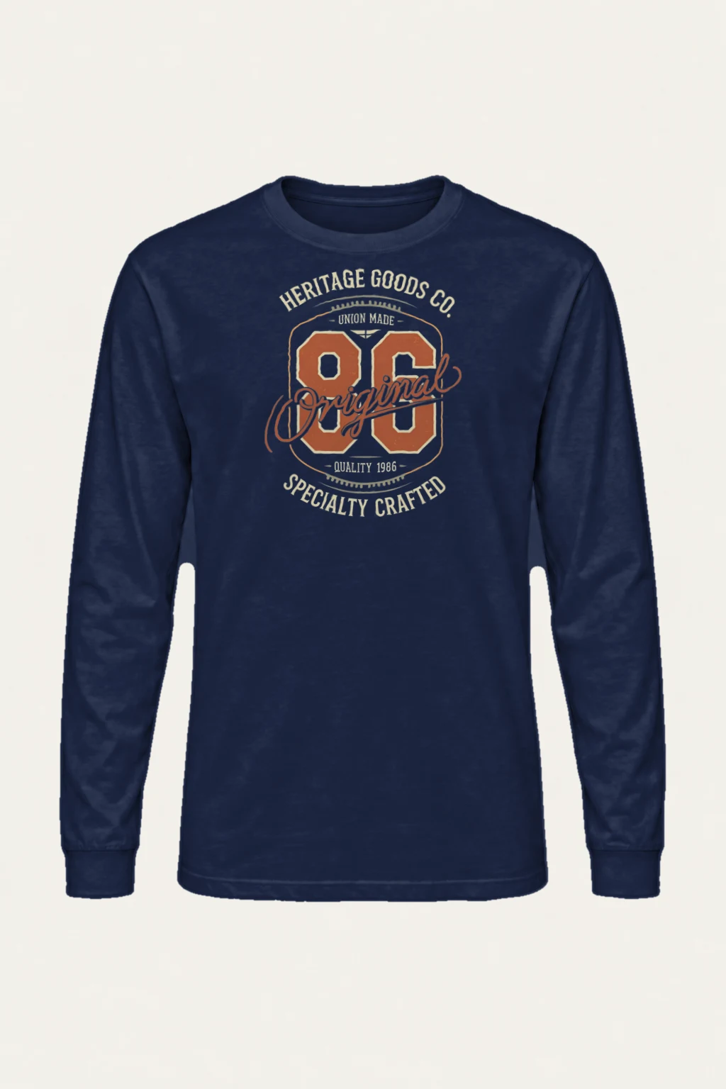 "Heritage Goods 86" Unisex Longsleeve T-shirt | Gildan 2400