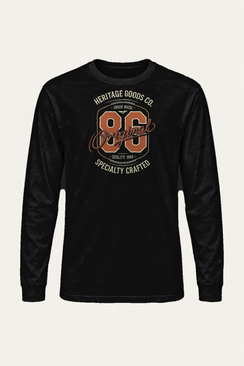 "Heritage Goods 86" Unisex Longsleeve T-shirt | Gildan 2400