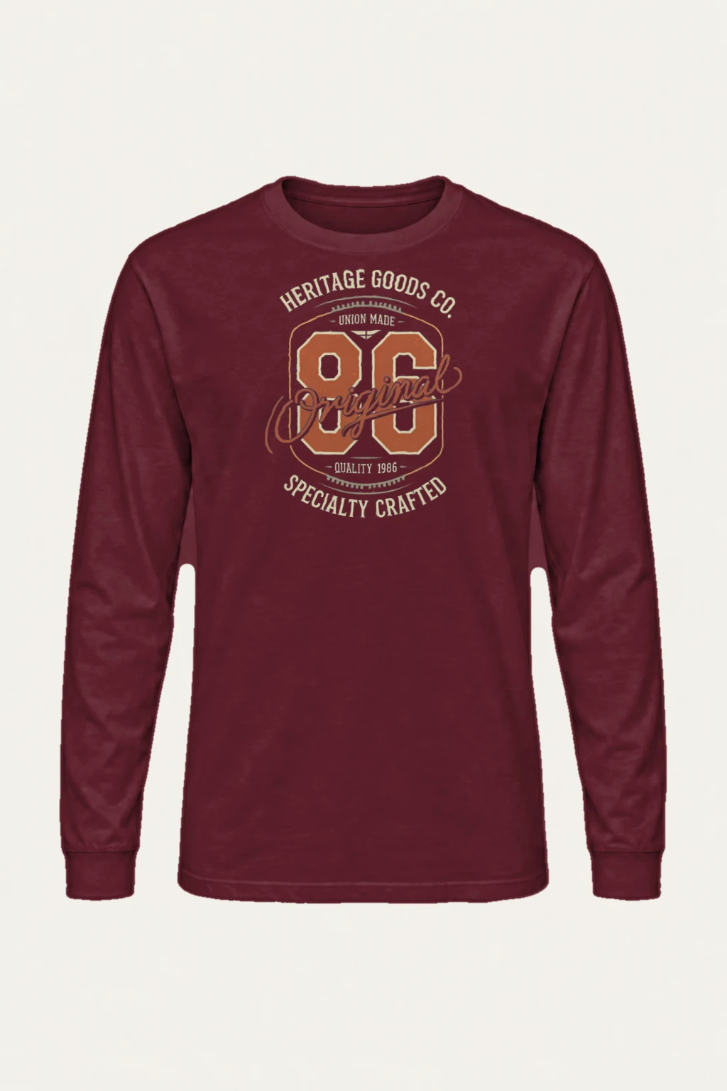 "Heritage Goods 86" Unisex Longsleeve T-shirt | Gildan 2400