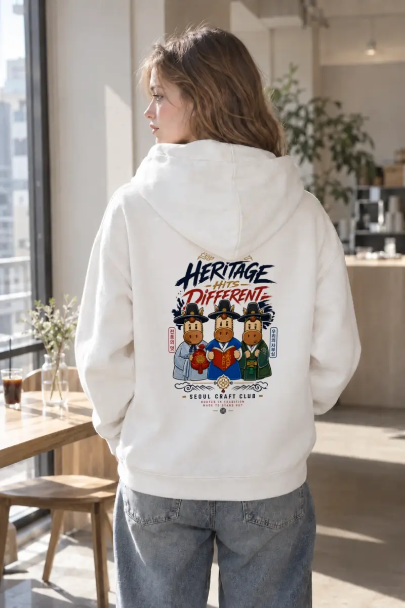 "Heritage Hits Different" Heavy Blend Unisex Pullover Hoodie | Gildan 18500
