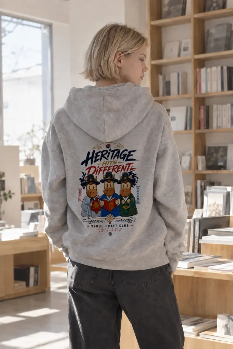 “Heritage Hits Different” Heavy Blend Unisex Pullover Hoodie | Gildan 18500