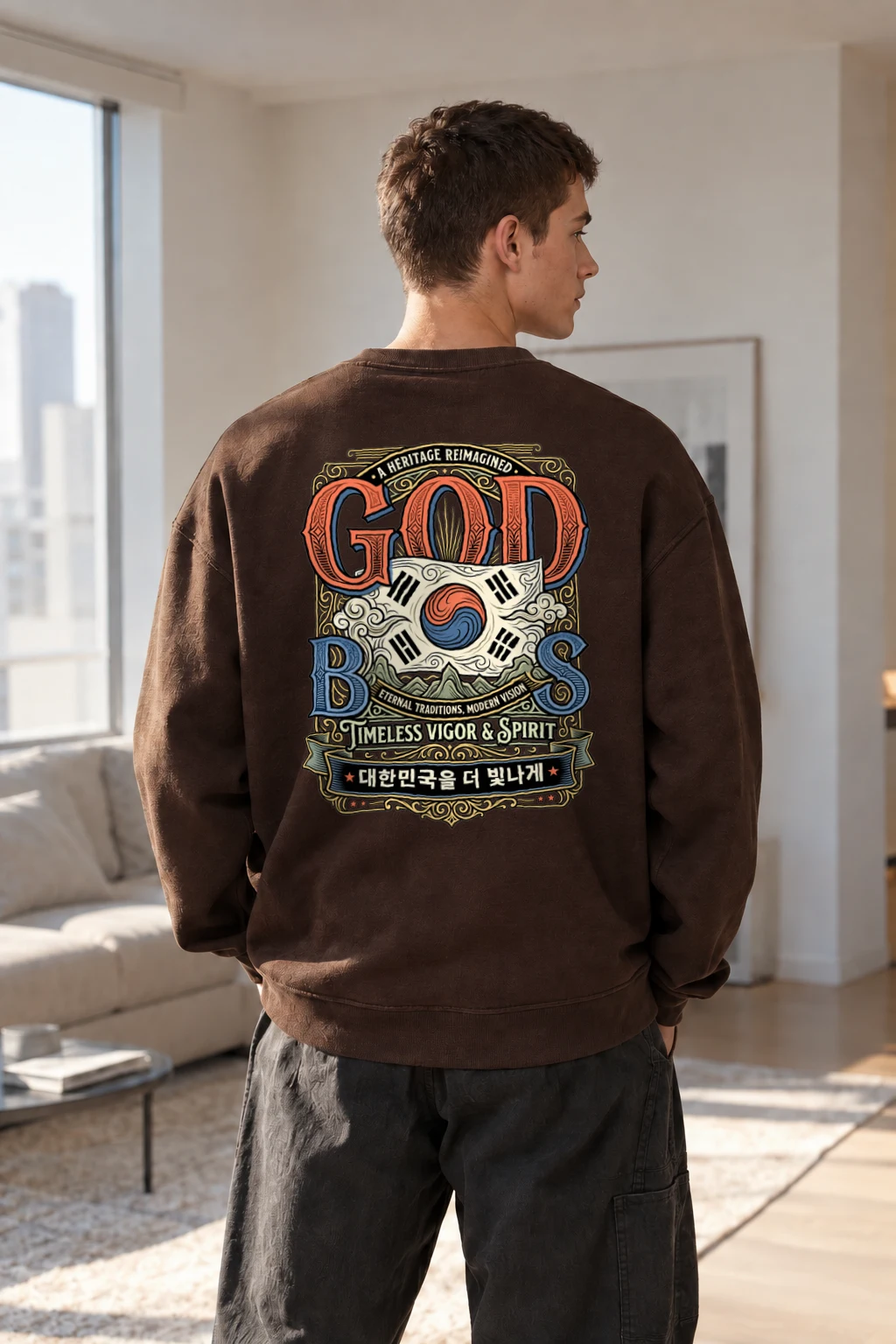 "Heritage Reimagined" Heavy Blend Unisex Crewneck Sweatshirt | Gildan 18000