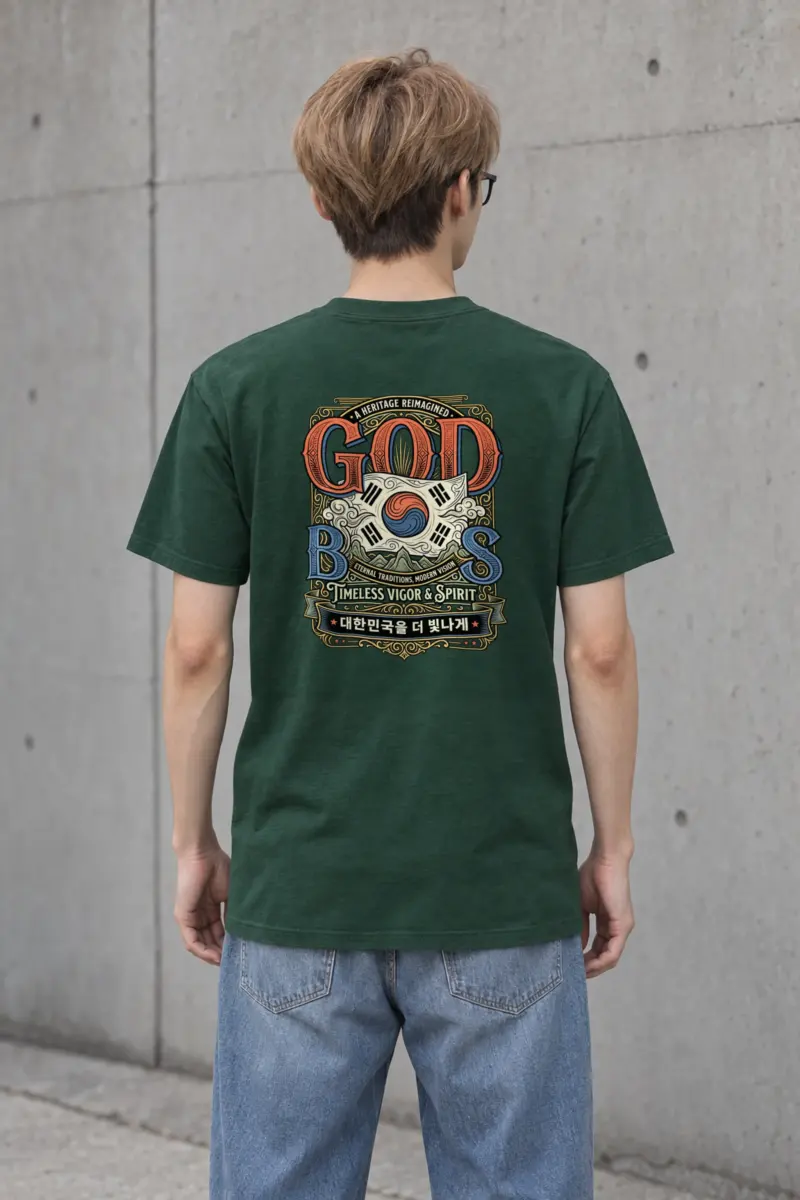 "Heritage Reimagined" Heavyweight Unisex Crewneck T-shirt