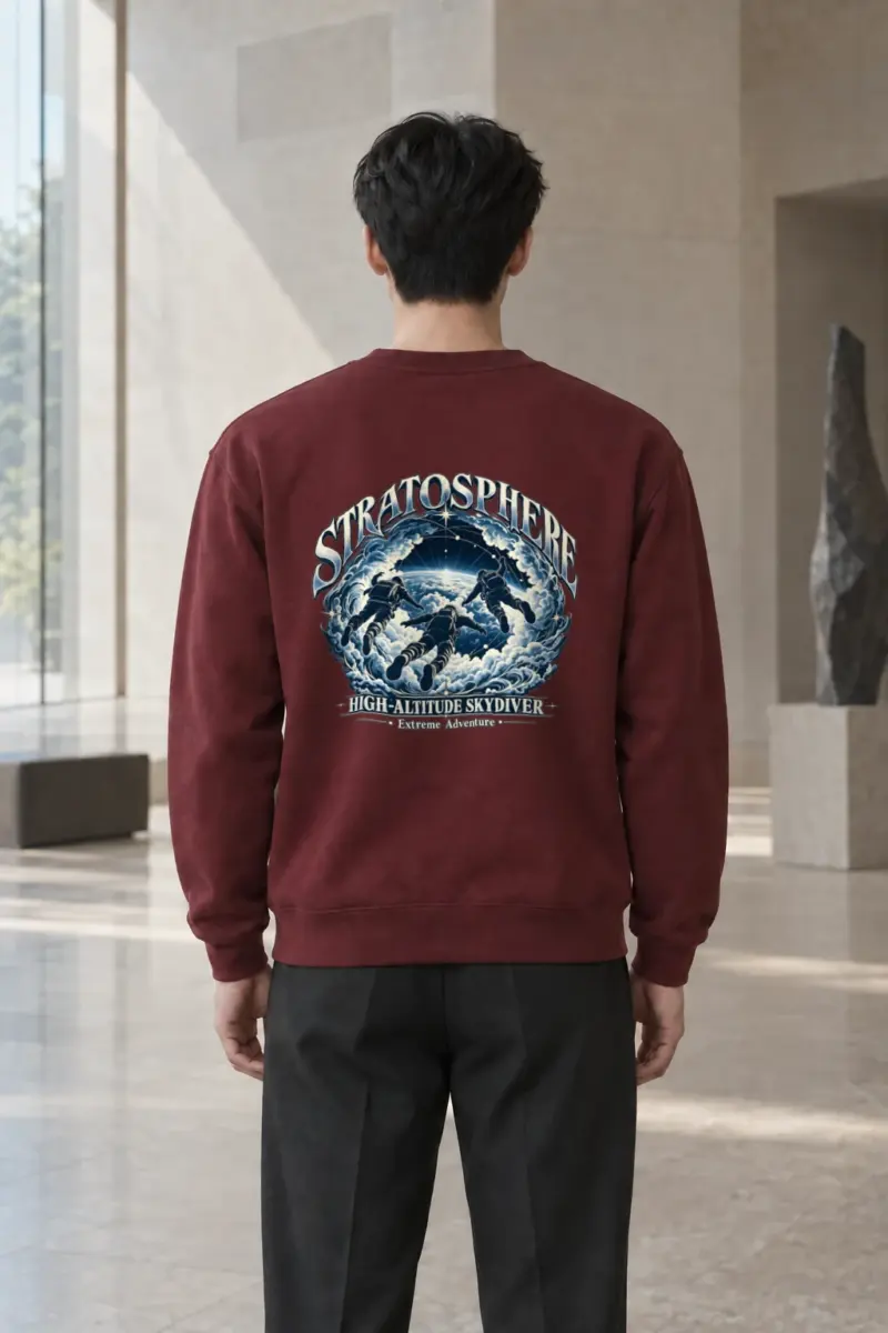 "High-Altitude Skydiver" Heavy Blend Unisex Crewneck Sweatshirt