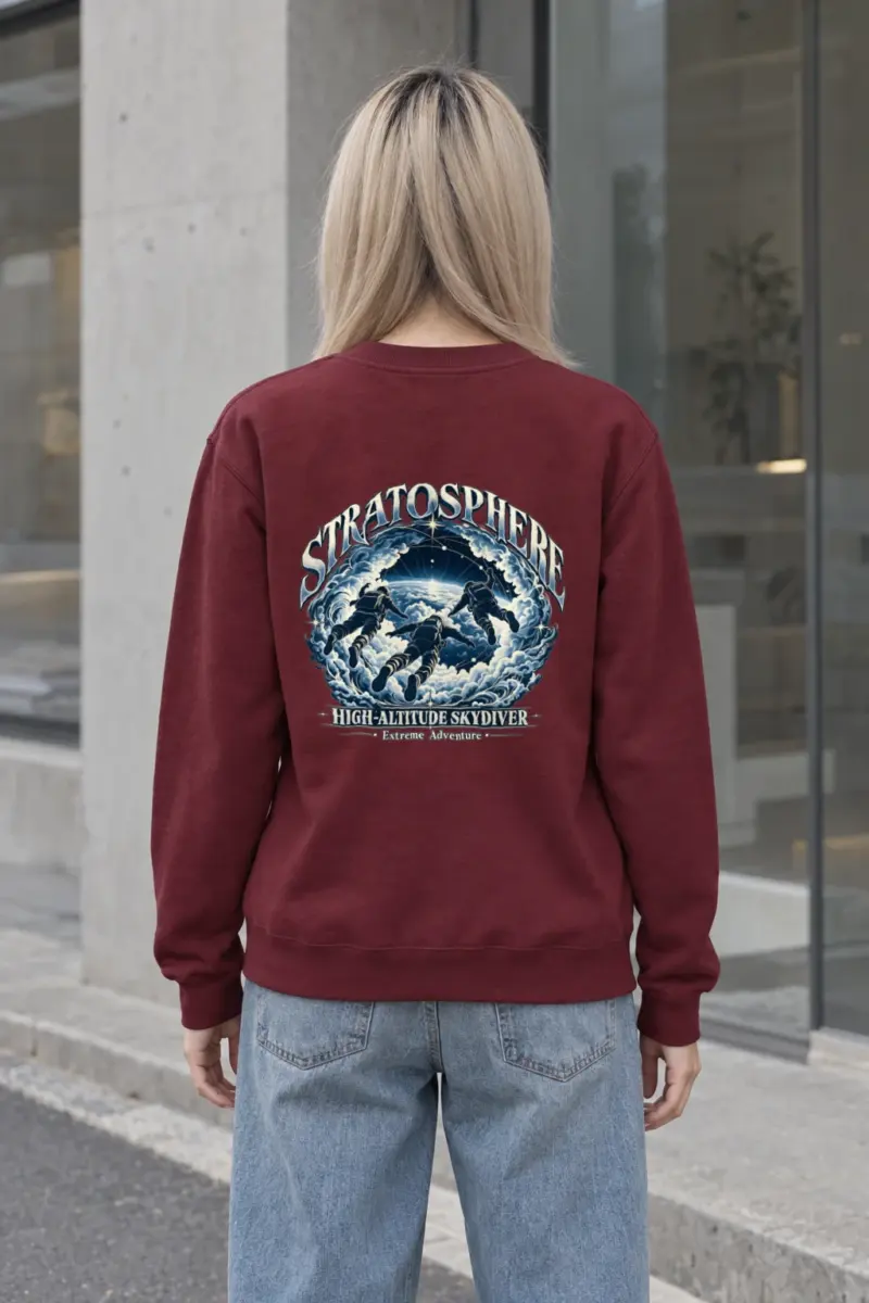 "High-Altitude Skydiver" Heavy Blend Unisex Crewneck Sweatshirt