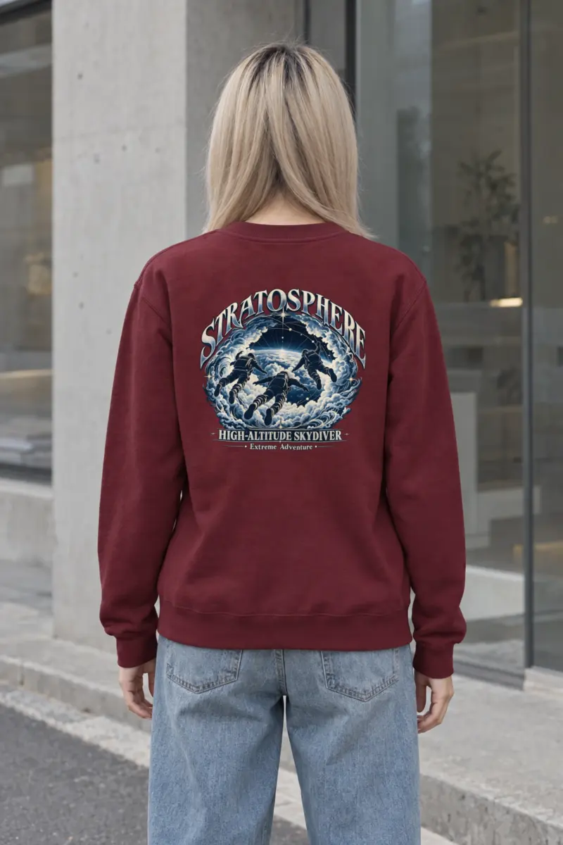 "High-Altitude Skydiver" Heavy Blend Unisex Crewneck Sweatshirt