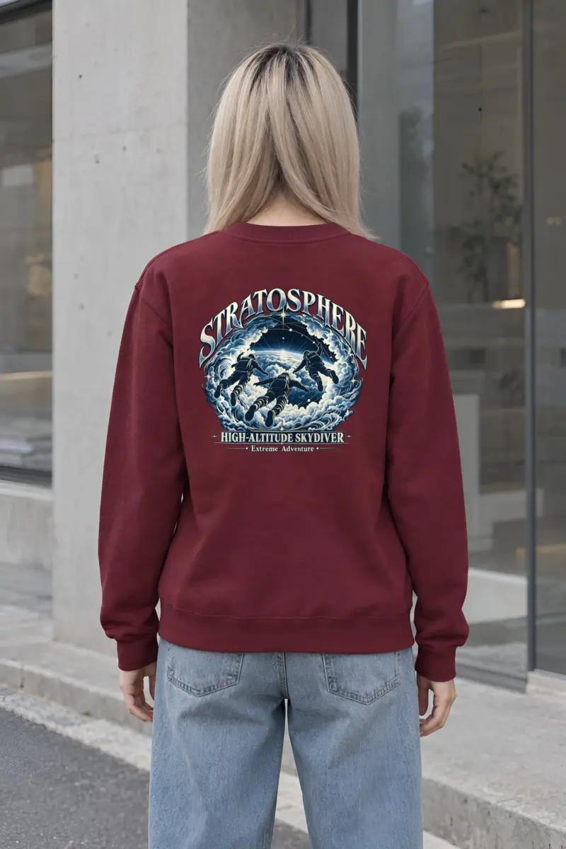 "High-Altitude Skydiver" Heavy Blend Unisex Crewneck Sweatshirt