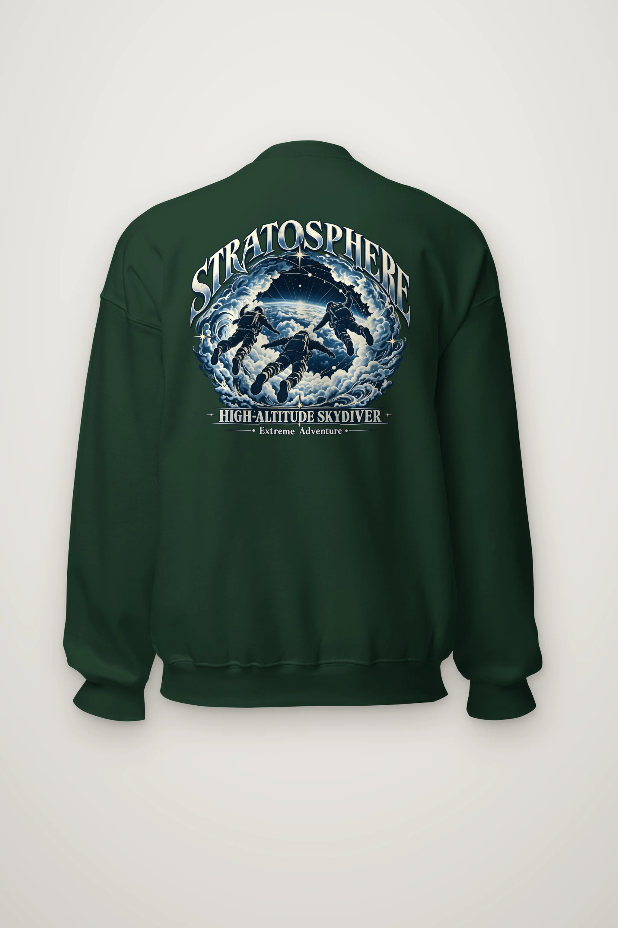 "High-Altitude Skydiver" Heavy Blend Unisex Crewneck Sweatshirt