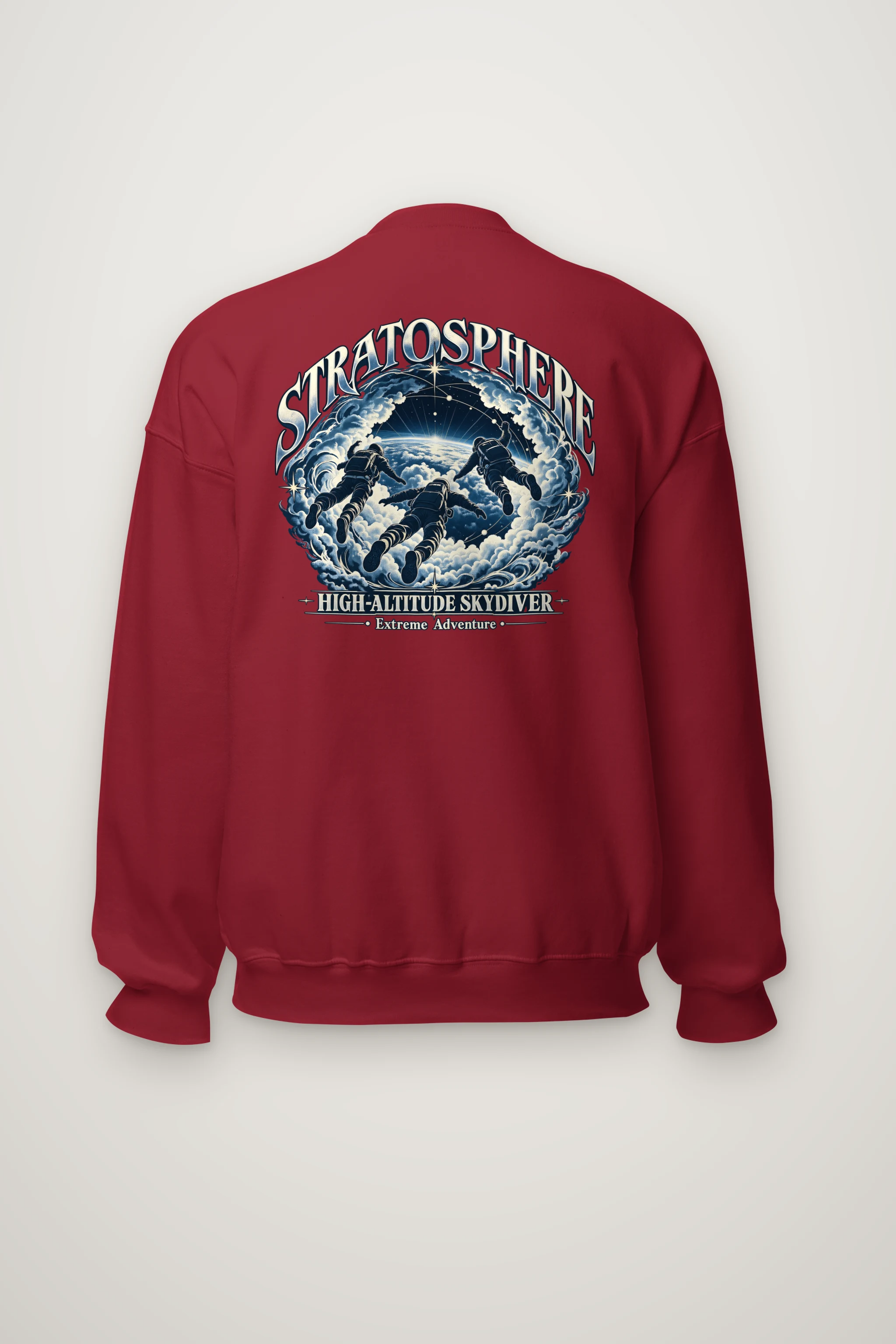 "High-Altitude Skydiver" Heavy Blend Unisex Crewneck Sweatshirt