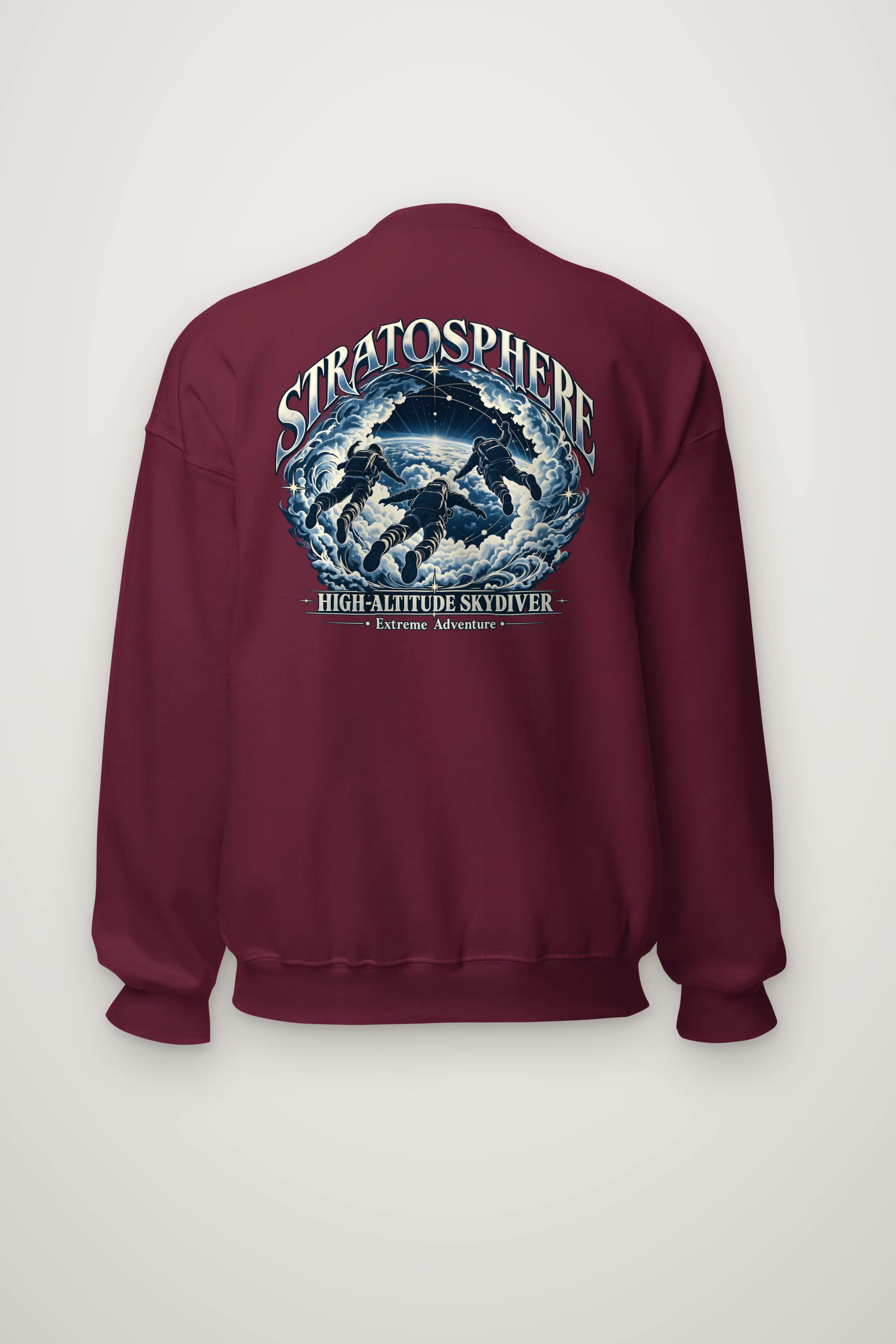 "High-Altitude Skydiver" Heavy Blend Unisex Crewneck Sweatshirt