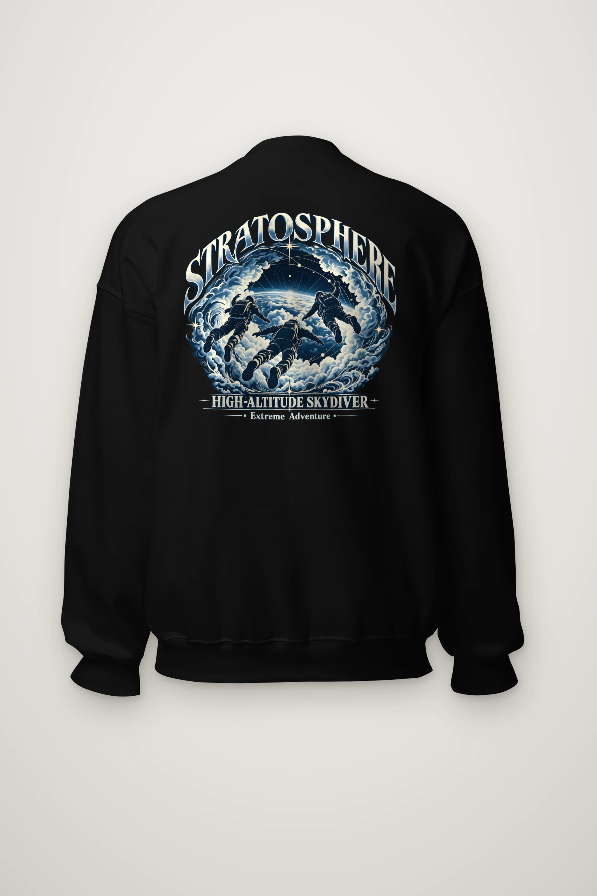 "High-Altitude Skydiver" Heavy Blend Unisex Crewneck Sweatshirt