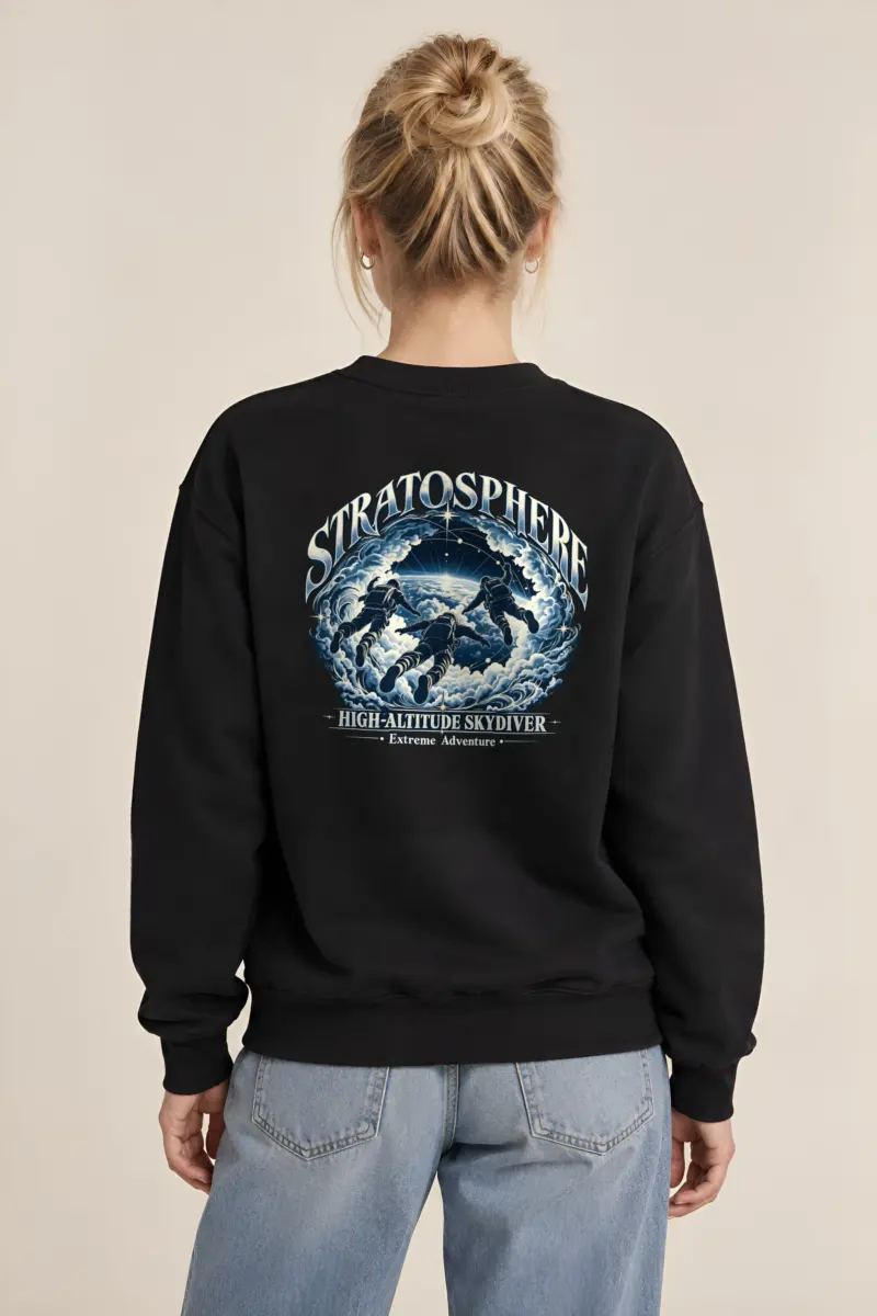 "High-Altitude Skydiver" 1 Crewneck Sweatshirt