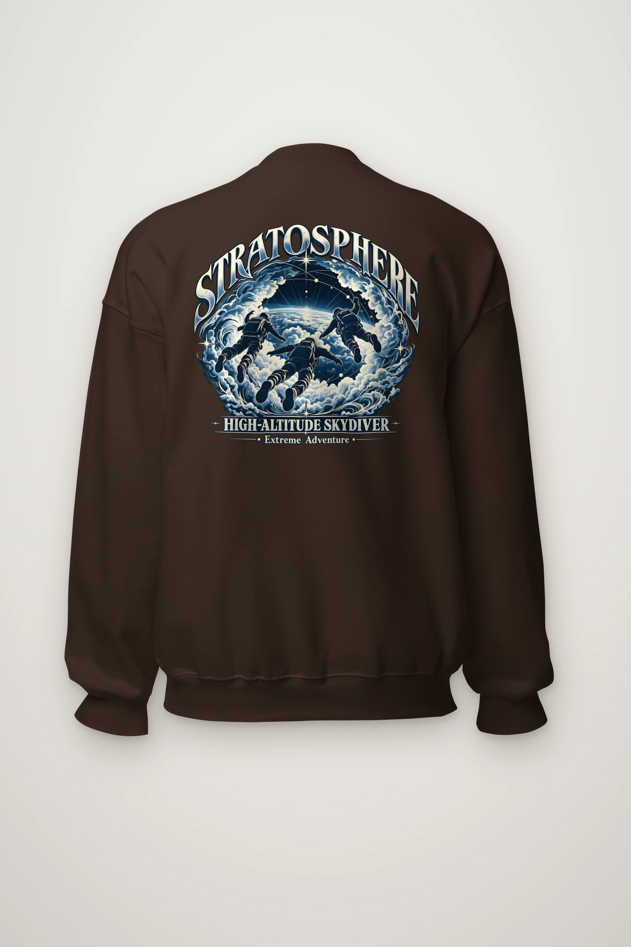 "High-Altitude Skydiver" Heavy Blend Unisex Crewneck Sweatshirt