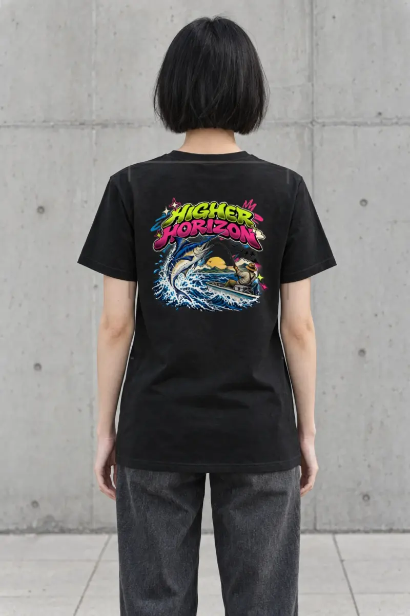 "Higher Horizon" Heavyweight Unisex Crewneck T-shirt