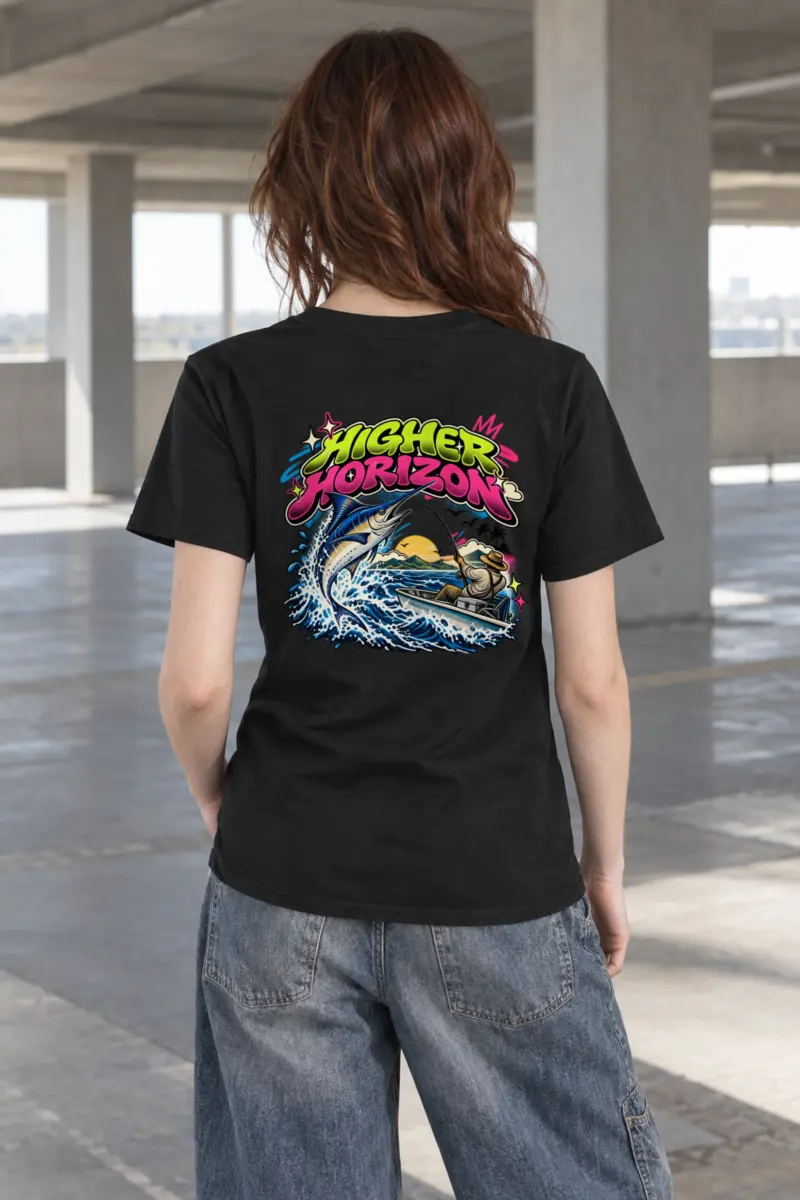 "Higher Horizon" Heavyweight Unisex Crewneck T-shirt