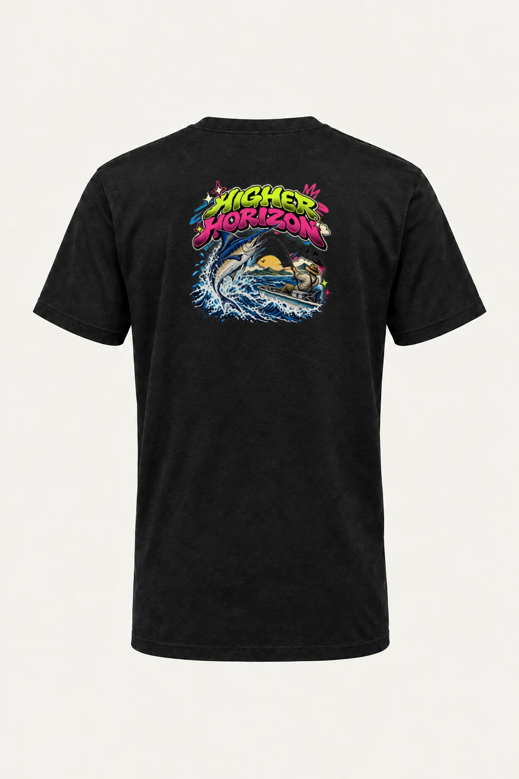 "Higher Horizon" Heavyweight Unisex Crewneck T-shirt | Gildan 5000