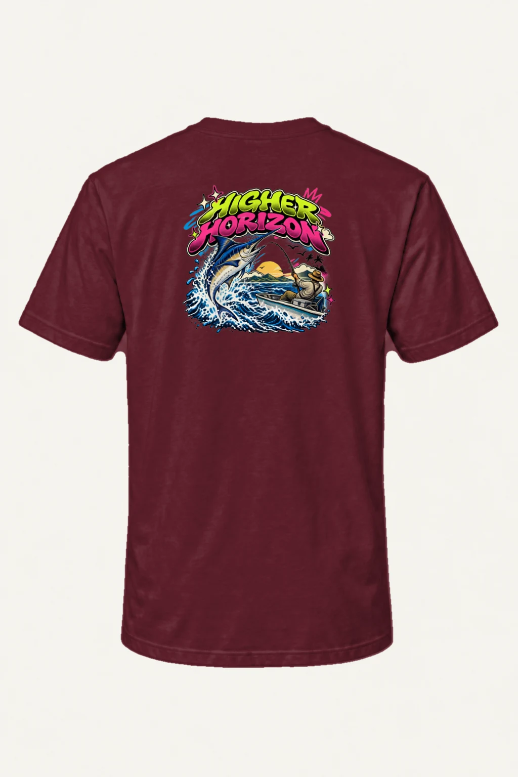 "Higher Horizon" Heavyweight Unisex Crewneck T-shirt | Gildan 5000