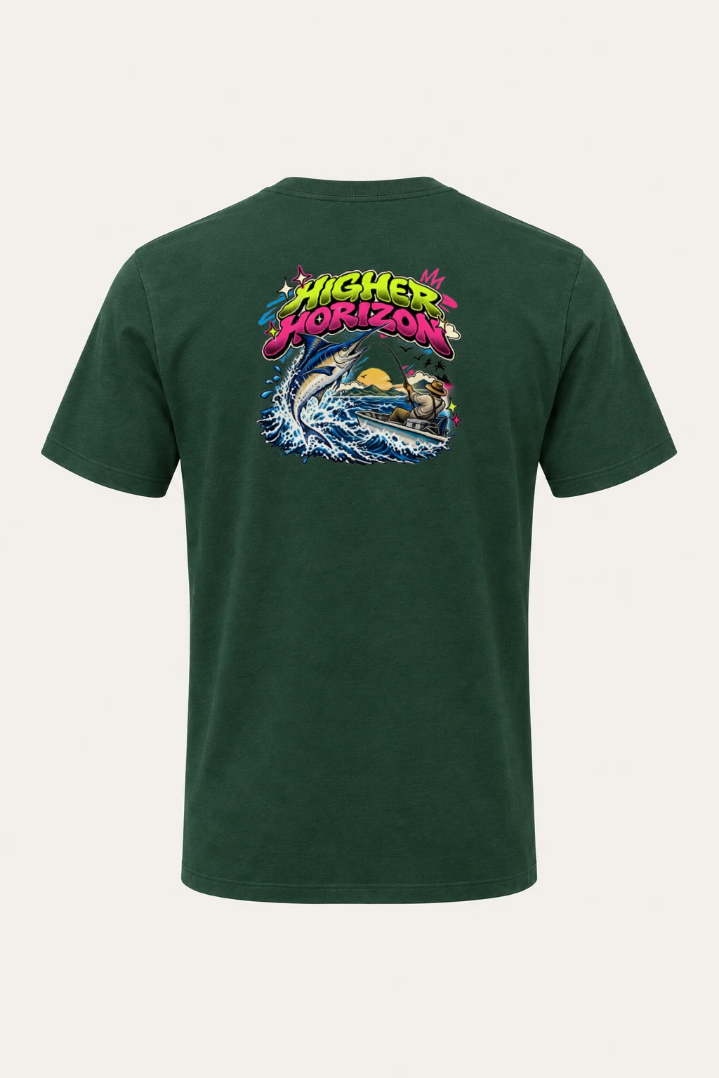 "Higher Horizon" Heavyweight Unisex Crewneck T-shirt | Gildan 5000