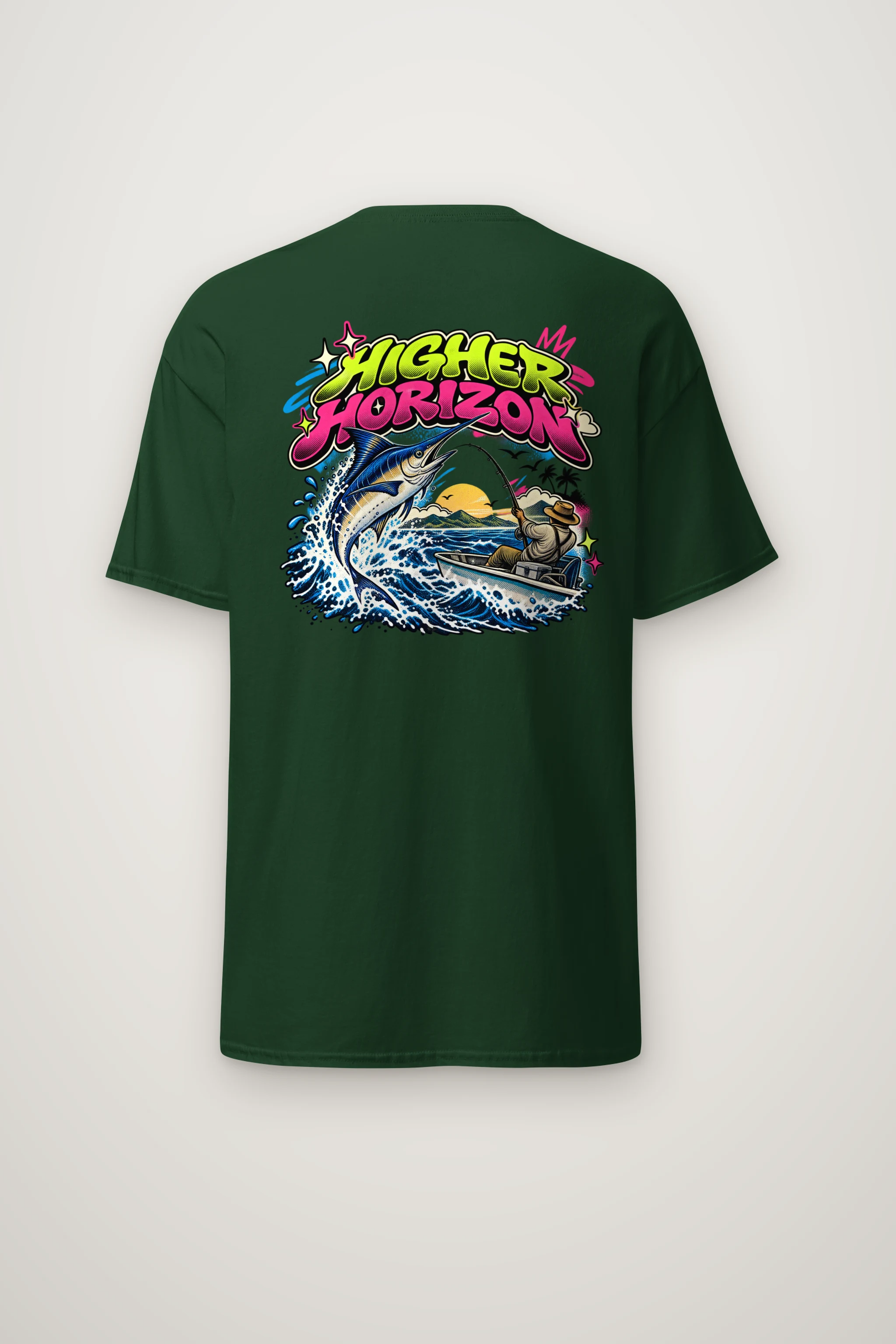 "Higher Horizon" Heavyweight Unisex Crewneck T-shirt