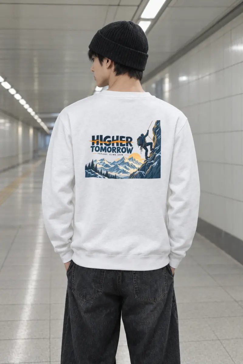 "Higher Tomorrow" Heavy Blend Unisex Crewneck Sweatshirt
