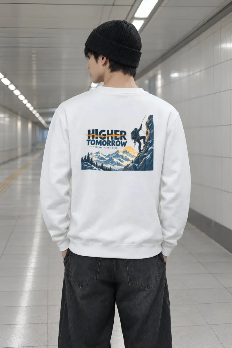 "Higher Tomorrow" Heavy Blend Unisex Crewneck Sweatshirt